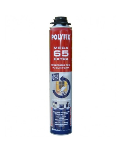 Піна монтажна POLYFIX MEGA 65 EXTRA професійна