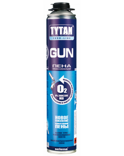 Пена монтажная Tytan Euro-Line O2 под пистолет 750ml