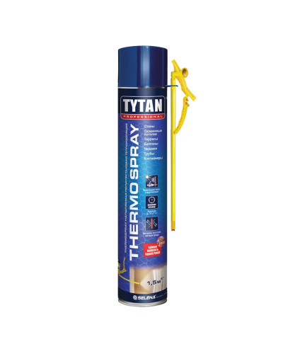 Піна напилювана Tytan THERMOSPRAY термоізоляція 870мл ручна