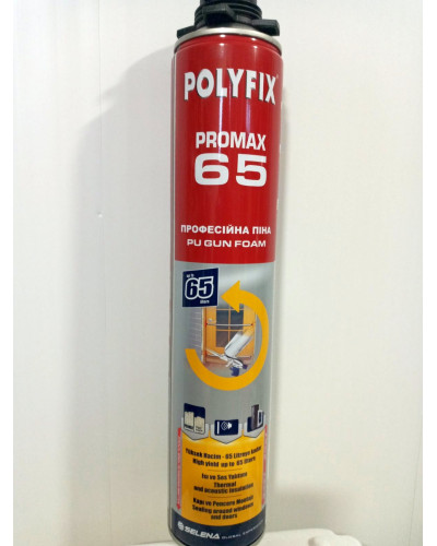 Монтажная пена POLYFIX PROMAX 65 профессиональная