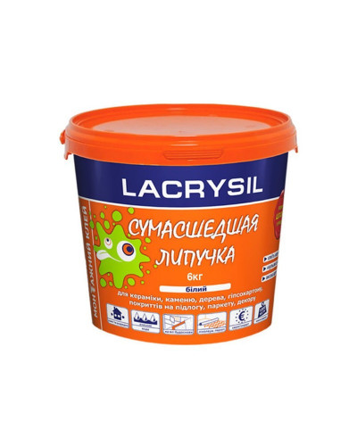Клей LACRYSIL Скажена Липучка білий 6кг
