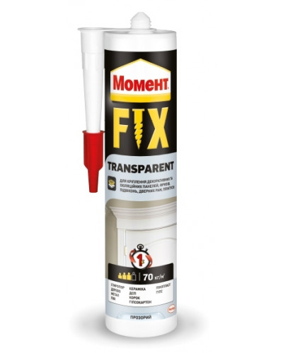 Клей монтажный Момент FIX Transparent 280г