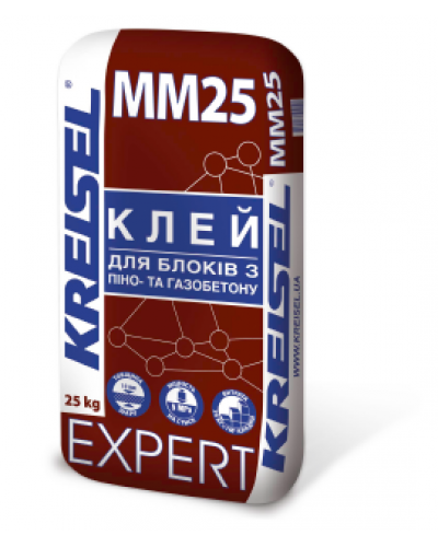 Клей для блоків з піно- та газобетону Kreisel MM25 25кг