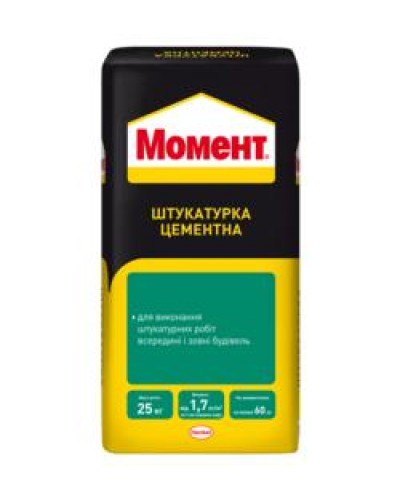 Штукатурка цементная Момент 25кг