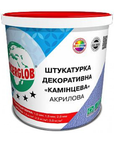 Акрилова штукатурка Anserglob 25кг Баранець 1,0мм