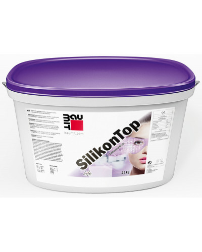 Декоративна штукатурка силіконова Baumit SilikonTop (1.5K, 2.0К, 3.0К, 2.0R, 3.0R) 25кг