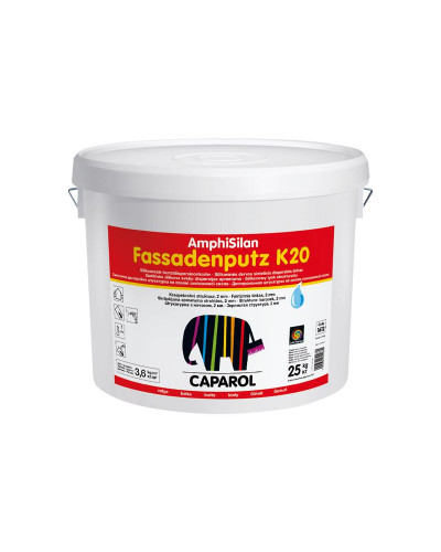Штукатурка декоративная Caparol AmphiSilan-Fassadenputz K20 world Transparent 25кг