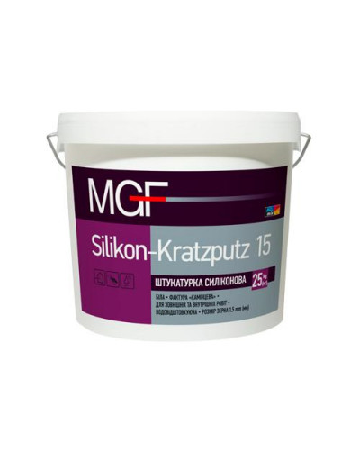 Штукатурка силіконова баранчик MGF Silikon-Kratzputz 15 25 кг