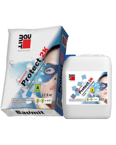 Гідроізоляційна суміш двокомпонентна Baumit Protect 2К