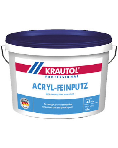 Шпаклевка акриловая Krautol Acryl-Feinputz 16кг 