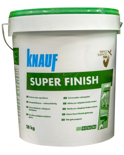Шпаклевка готовая SUPER FINISH 28кг Польша (knauf)