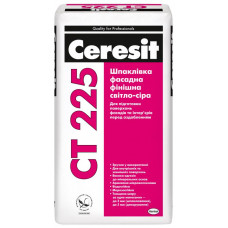 Шпаклевка фасадная финишная Ceresit СТ225 25кг светло-серая