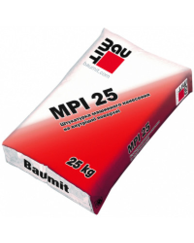 Стартовая цементно-известковая штукатурка Baumit MPI 25, 25кг