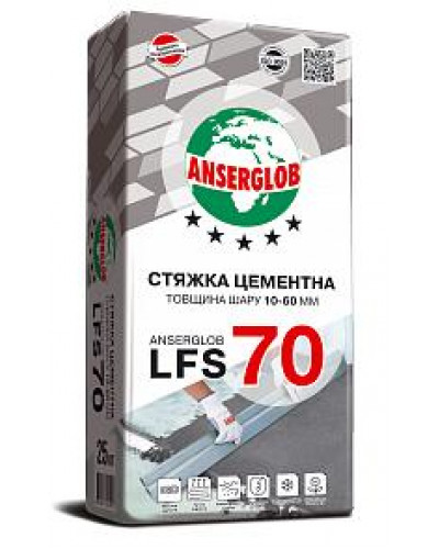 Цементная стяжка Anserglob LFS70 25кг 