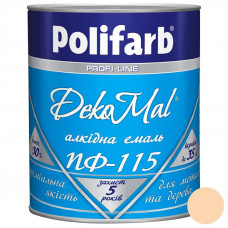 Алкідна емаль Polifarb DekoMal ПФ-115 бежевий 0,9 кг