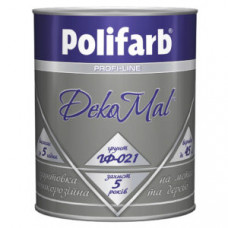 Антикоррозионная алкидная грунтовка Polifarb DekoMal ГФ-021 белый 0,9 кг