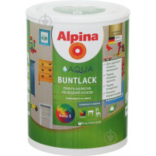 Эмаль для тонирования для дерева и металла Alpina Aqua Buntlack SM /мат. B3 0,71л