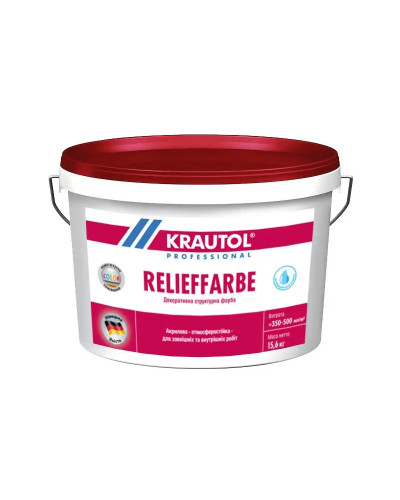 Краска фасадная структурная Krautol Relieffarbe 10л