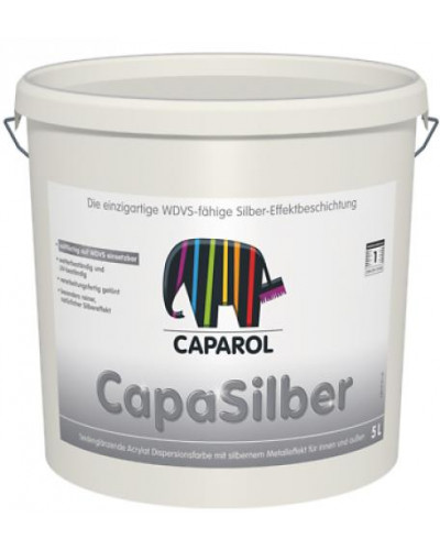 Фарба структурна дисперсійна з металевим блиском Capadecor CapaSilber 2,5л