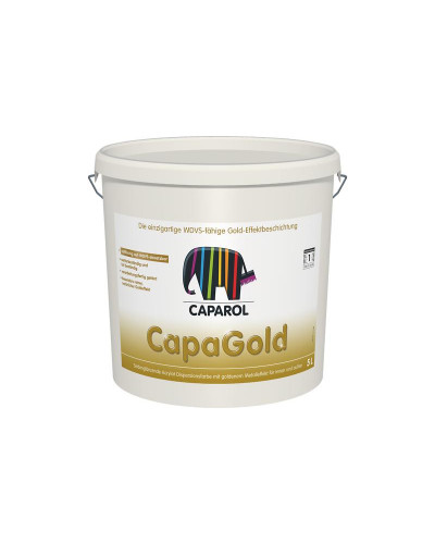 Фарба структурна дисперсійна з металевим блиском Capadecor CapaGold 2,5л