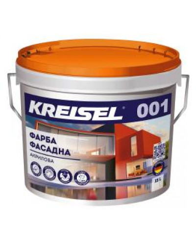 Краска фасадная Акриловая KREISEL База B 15л