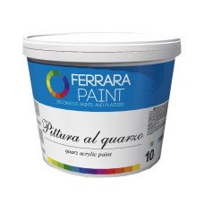 Краска интерьерная кварцевая акриловая Ferrara Pittura al quarzo 10л