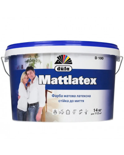 Краска латексная DUFA Mattlatex D100 14кг