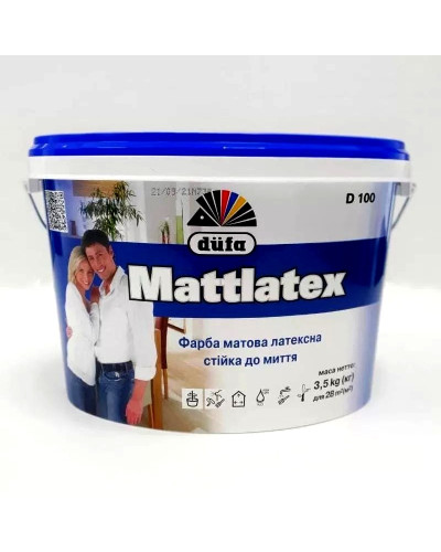 Краска латексная DUFA Mattlatex D100 3,5кг