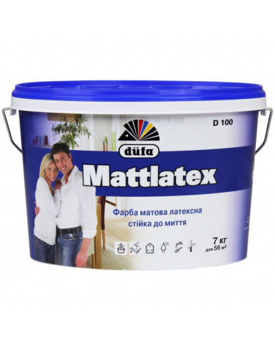 Фарба латексна DUFA Mattlatex D100 7кг