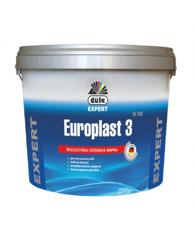 Краска износостойкая латексная DUFA Expert Europlast 3 5л