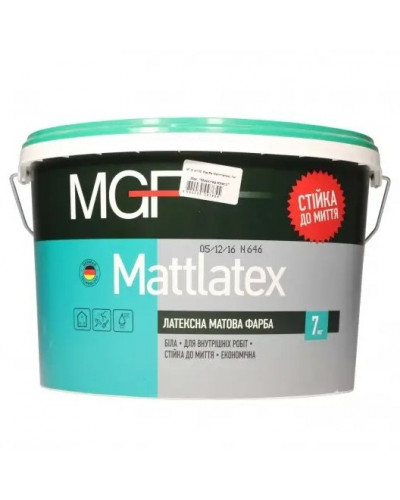 Краска латексная MGF Mattlatex М100 7кг