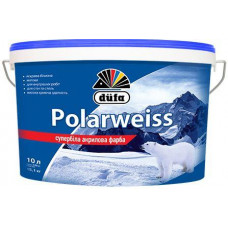 Краска Супербелая акриловая D605 Polarweiss 10л