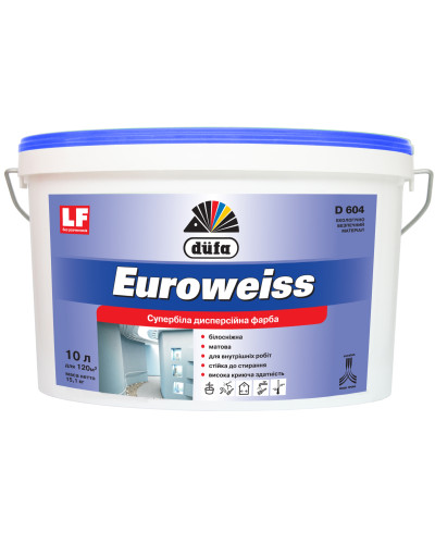 Фарба супербіла DUFA D604 Euroweiss 1л