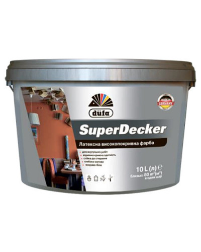 Латексная суперукрывистая краска Dufa SuperDekor 10л