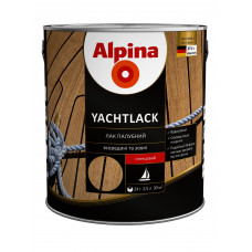 Лак для яхт алкидный глянцевый Alpina Yacht 0,75л