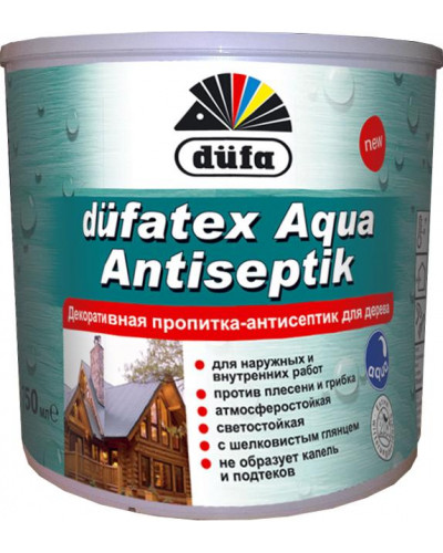Просочення для дерева Dufa Aqua Antiseptik 2.5л Білий