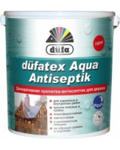 Пропитка для дерева Dufa Aqua Antiseptik 2.5л КИПАРИС