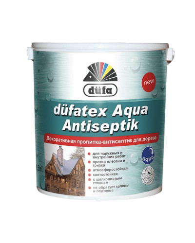 Пропитка для дерева Dufa Aqua Antiseptik 0.75л КАШТАН
