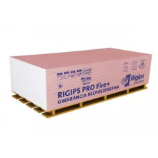 Гипсокартон RIGIPS PRO Fire+ typ DF огнестойкий 1200x2000x12,5