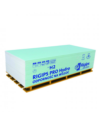 Гіпсокартон Rigips RSGIPS PRO вологостійкий 1200*2500*12,5мм.