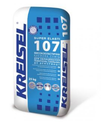 Високоеластичний клей для плитки KREISEL SUPER ELASTI 107 25 кг