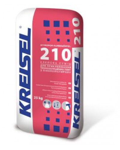 Клей для теплоізоляції KREISEL STYROPOR 210 25кг