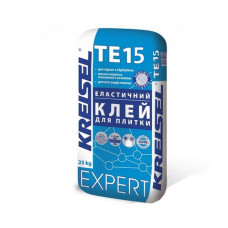 Еластичний клей для керамогранітної плитки та натурального каміння Kreisel TE15 25кг