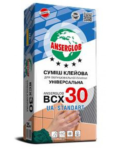 Клей для плитки Anserglob ВСХ30 25кг