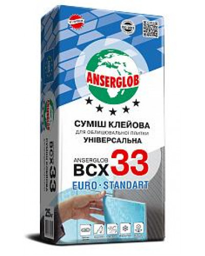Клей для плитки Anserglob ВСХ33 25кг 