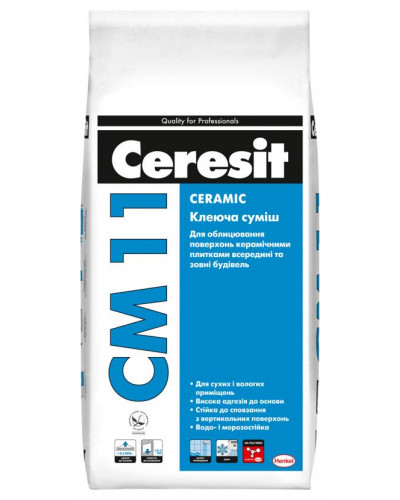 Клеящая смесь для плитки Ceresit СМ11 5кг Ceramic