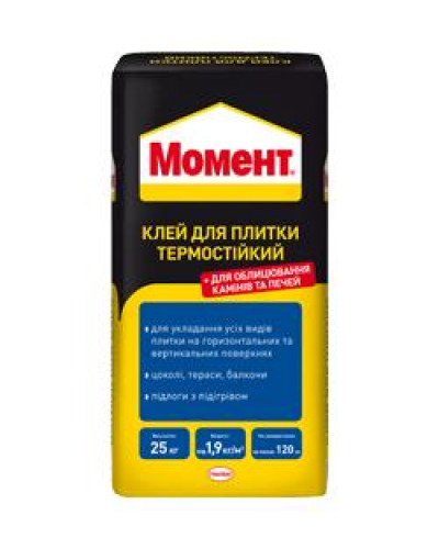 Момент Клеящая смесь для плитки Термостойкий 25кг