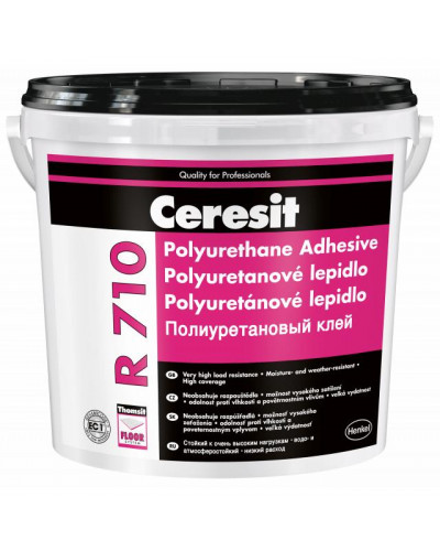 Поліуретановий клей для каучукових і ПВХ-покриттів Ceresit R710 10кг