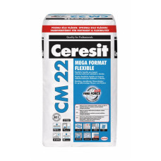 Высокоэластичная клеющая смесь Ceresit СМ22 25кг MEGA FORMAT FLEXIBLE