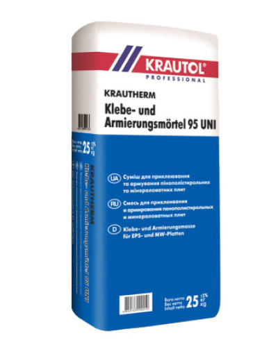 Клей Krautherm Klebe- und Armierungsmortel 95 UNI 25кг